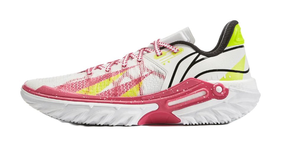 Li Ning Jie Ao 2 Basketball Shoes Mens Low top White Red  vjsneaker.com