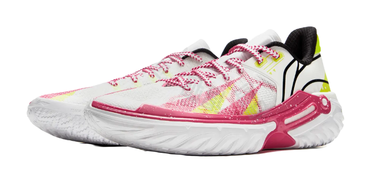 Li Ning Jie Ao 2 Basketball Shoes Mens Low top White Red  vjsneaker.com