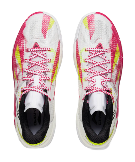 Li Ning Jie Ao 2 Basketball Shoes Mens Low top White Red  vjsneaker.com