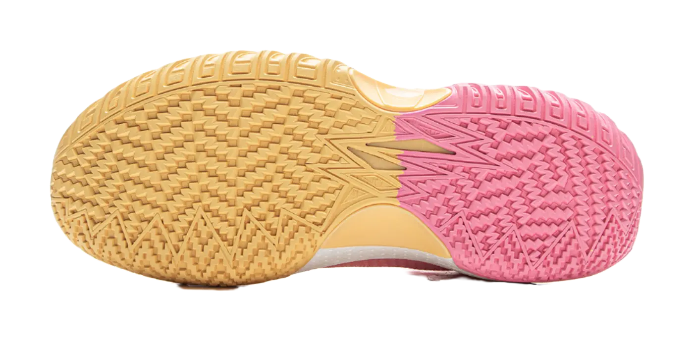 Li Ning Jie Ao 2High Basketball Shoes Mens High top Fairy Pink/Soft Apricot Yellow  vjsneaker.com