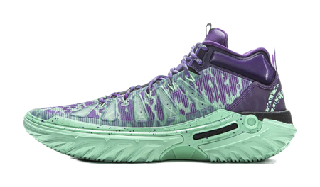 Li Ning Jie Ao 2High Basketball Shoes Mens High top Jade Green/Dragon Court Purple  vjsneaker.com
