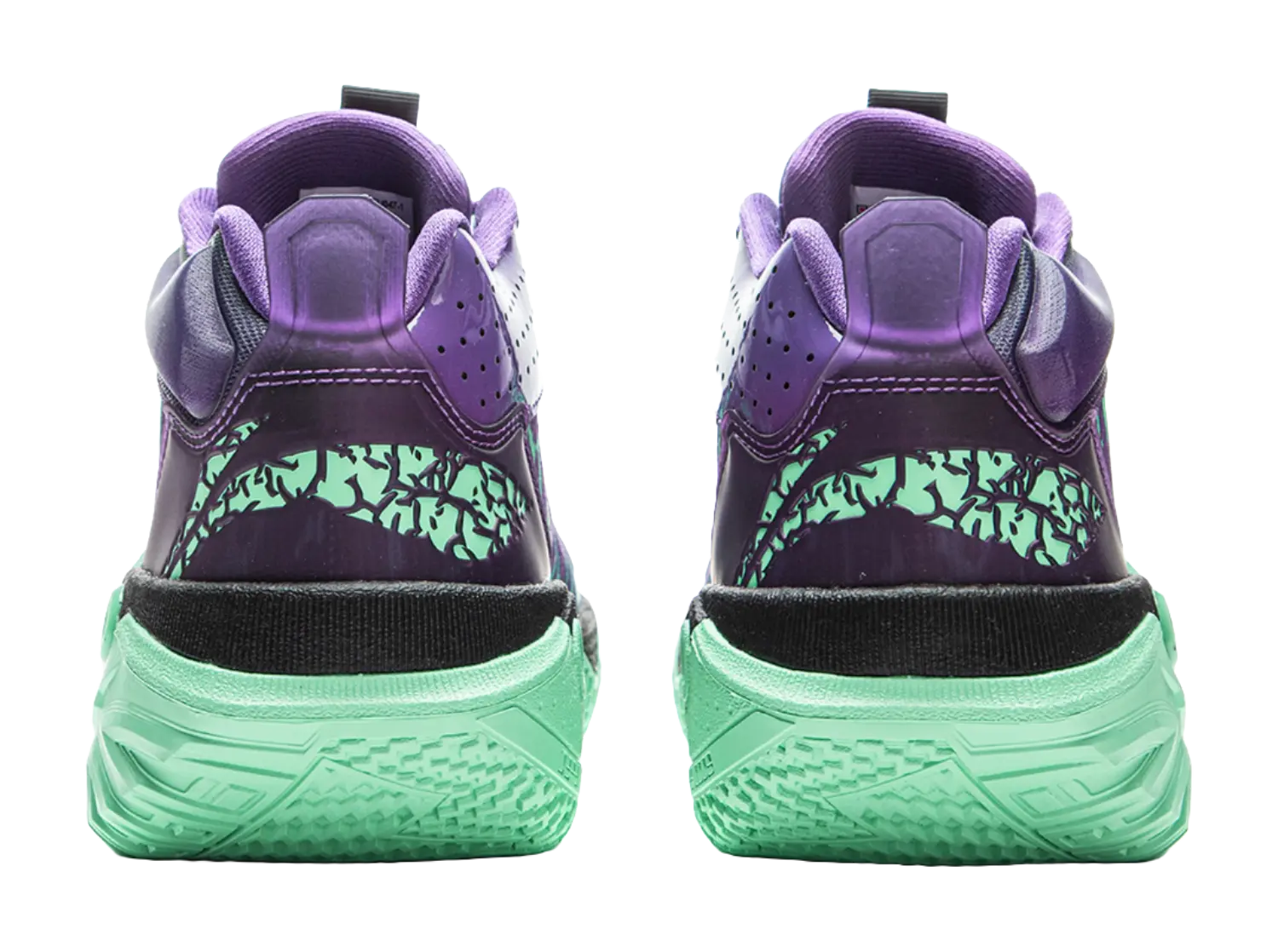 Li Ning Jie Ao 2High Basketball Shoes Mens High top Jade Green/Dragon Court Purple  vjsneaker.com