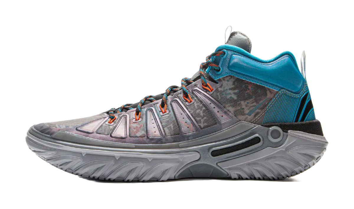 Li Ning Jie Ao 2High Basketball Shoes Mens High top Shark Gray/Black  vjsneaker.com