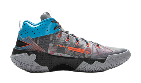 Li Ning Jie Ao 2High Basketball Shoes Mens High top Shark Gray/Black  vjsneaker.com