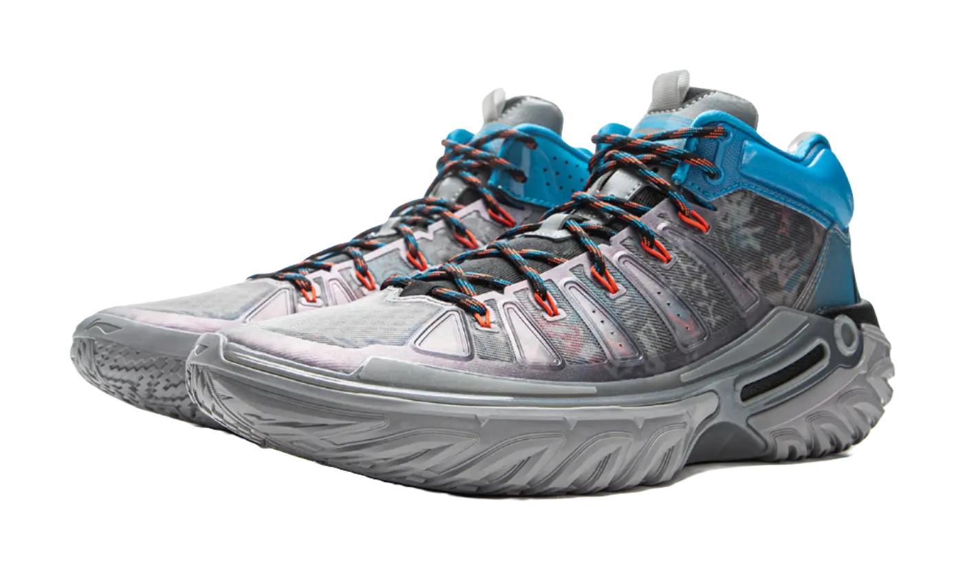 Li Ning Jie Ao 2High Basketball Shoes Mens High top Shark Gray/Black  vjsneaker.com