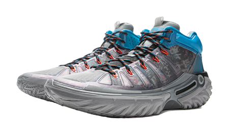 Li Ning Jie Ao 2High Basketball Shoes Mens High top Shark Gray/Black  vjsneaker.com