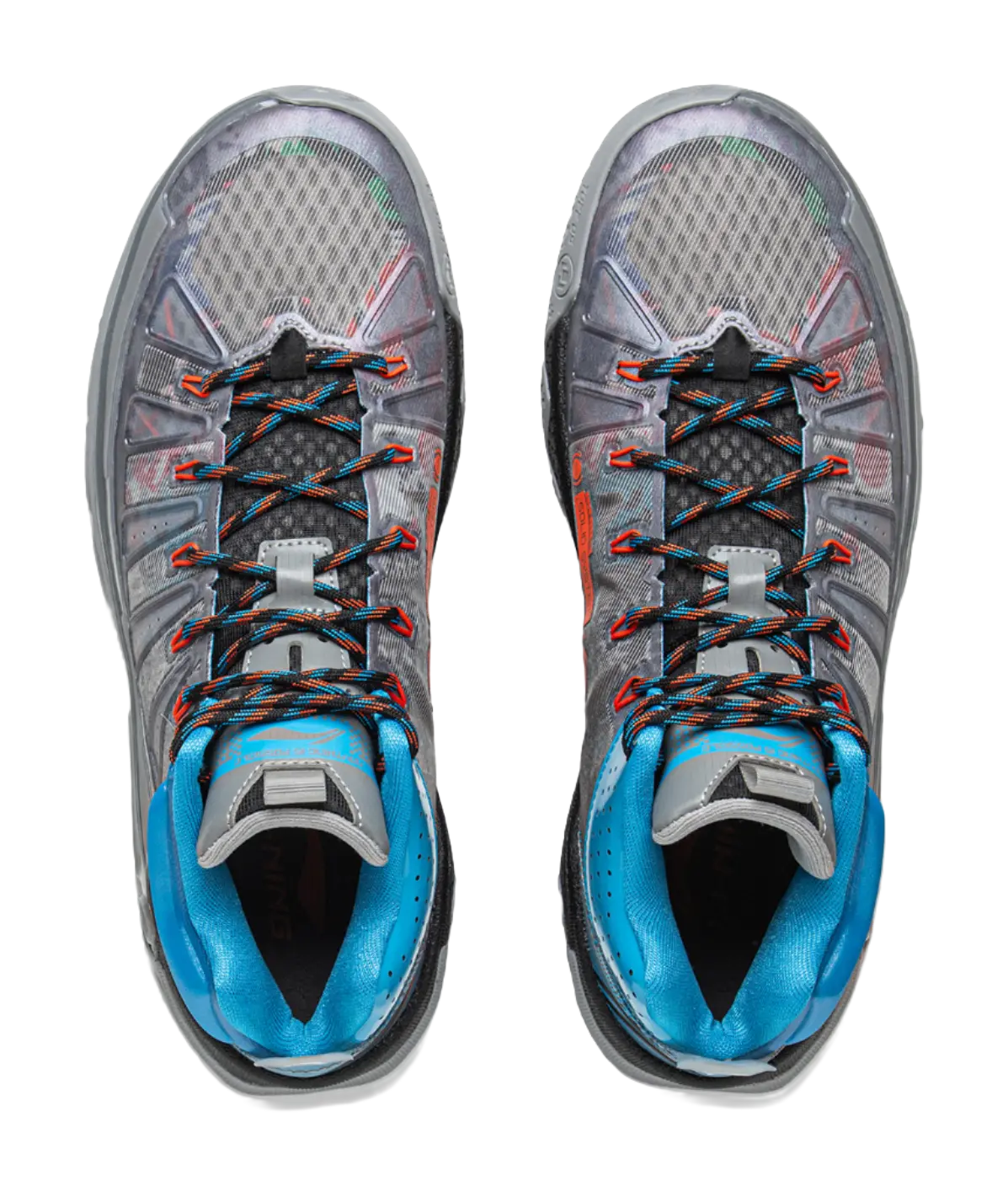 Li Ning Jie Ao 2High Basketball Shoes Mens High top Shark Gray/Black  vjsneaker.com