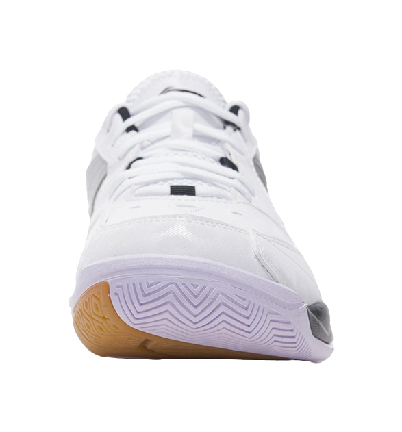 Li Ning Koba Men's Low-Top Badminton Shoes - Shock Absorption Slip & Abrasion Resistant White Black 