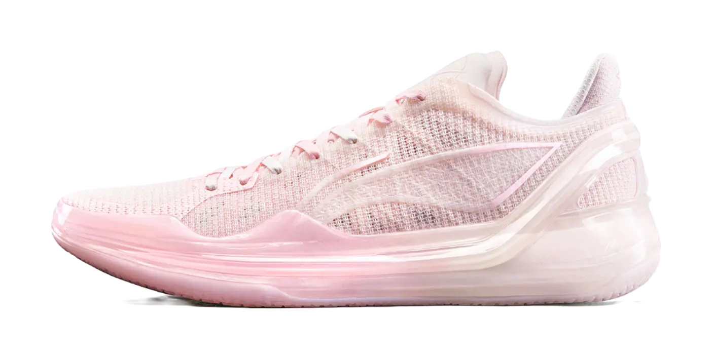 LiNing Men's Blade 4V2 Pink Basketball Shoes - Cushioning, Traction, Support Sweet Apricot Powder Light Rose Powder