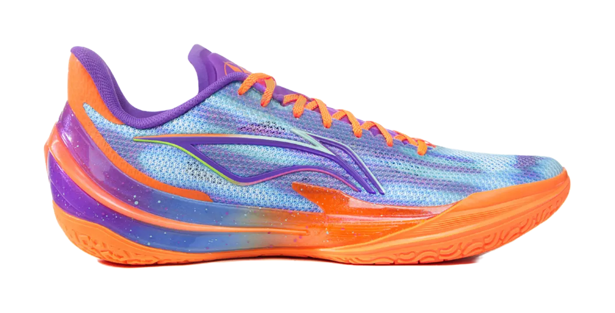 Li-Ning LiRen 5 V2 "Over Mountain" - Mismatched Basketball Shoes Mens Neon Green Purple  VJSNEAKER