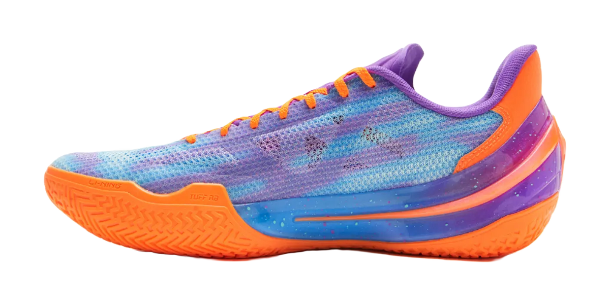 Li-Ning LiRen 5 V2 "Over Mountain" - Mismatched Basketball Shoes Mens Neon Green Purple  VJSNEAKER