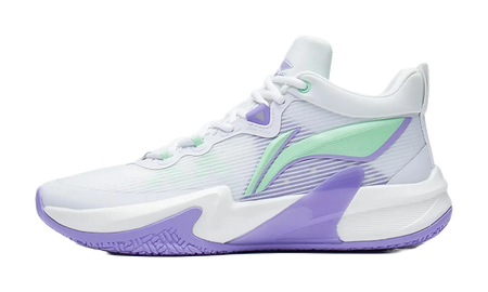 Li Ning Light Speed 1.0 Basketball Shoes Mens Low top Gray/Purple/Green  vjsneaker.com