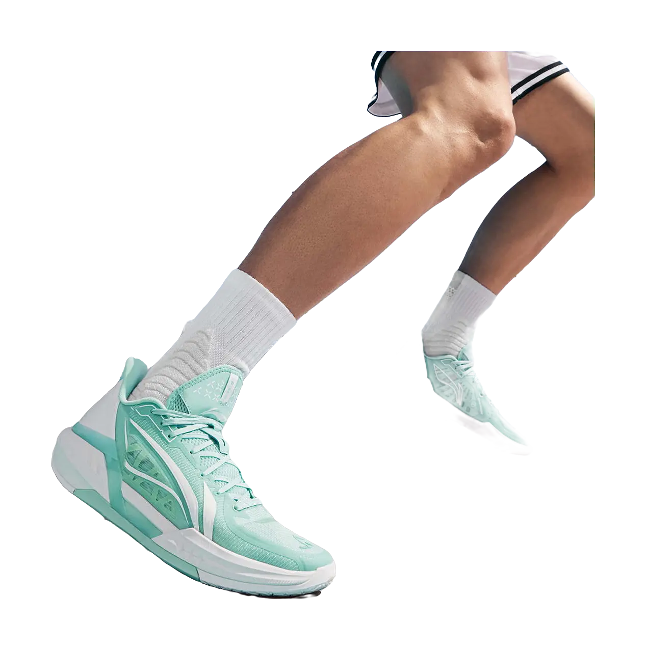 Li Ning Light Speed 3 Basketball Shoes Mens Low top Island Blue White  vjsneaker.com