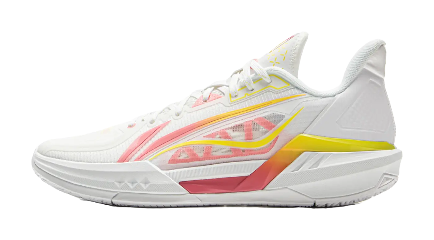 Li Ning Light Speed 3 Basketball Shoes Mens Low top White Pink  vjsneaker.com