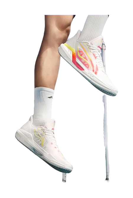 Li Ning Light Speed 3 Basketball Shoes Mens Low top White Pink  vjsneaker.com