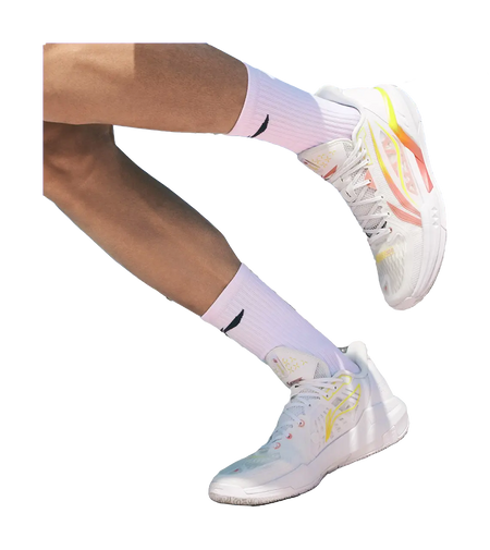 Li Ning Light Speed 3 Basketball Shoes Mens Low top White Pink  vjsneaker.com