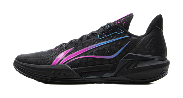 Li Ning Light Speed 3 - Black Purple Low Top Basketball Shoes for Men 