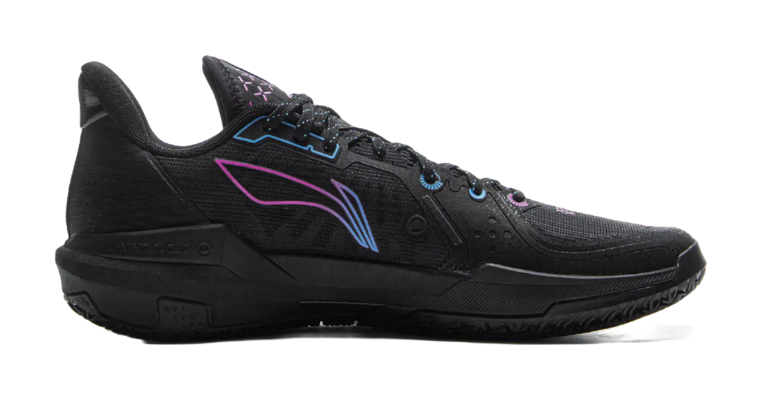 Li Ning Light Speed 3 - Black Purple Low Top Basketball Shoes for Men 