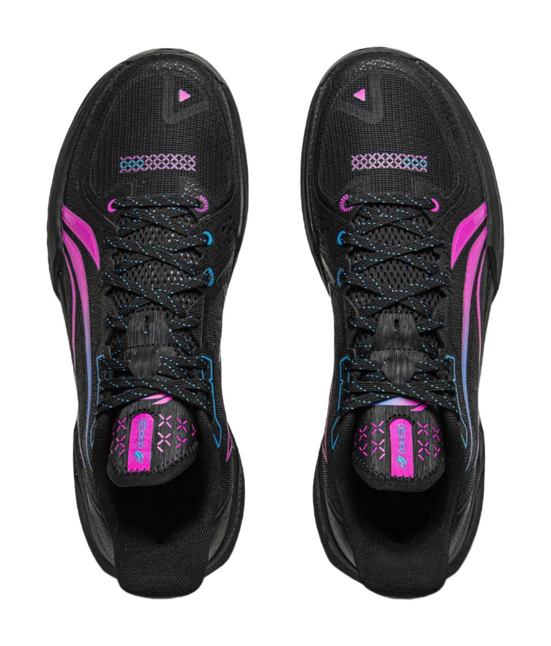 Li Ning Light Speed 3 - Black Purple Low Top Basketball Shoes for Men 