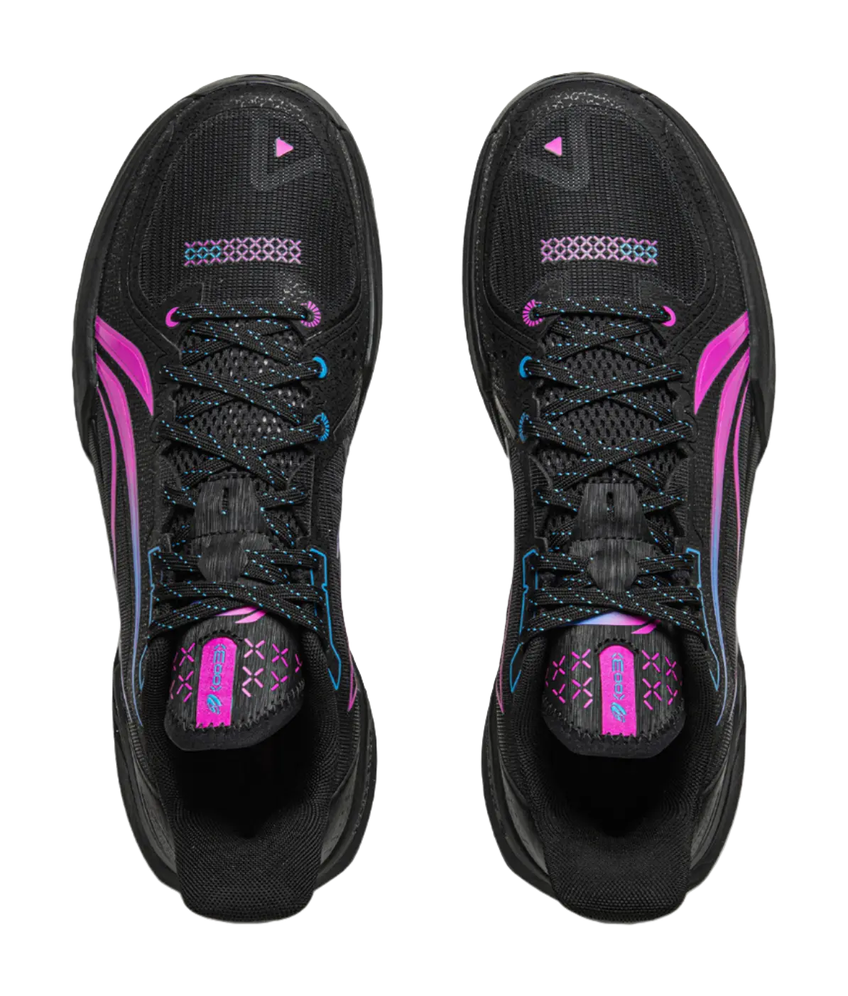 Li Ning Light Speed 3 - Black Purple Low Top Basketball Shoes for Men 