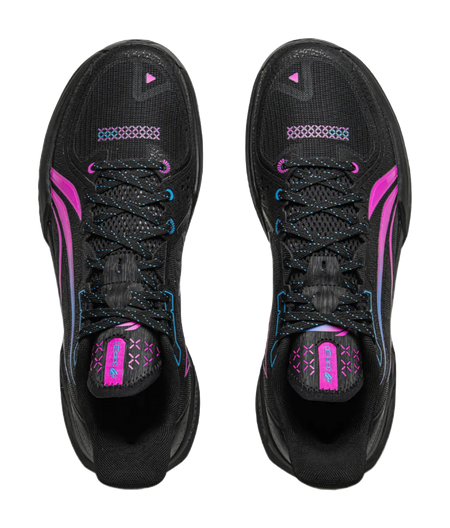 Li Ning Light Speed 3 - Black Purple Low Top Basketball Shoes for Men 
