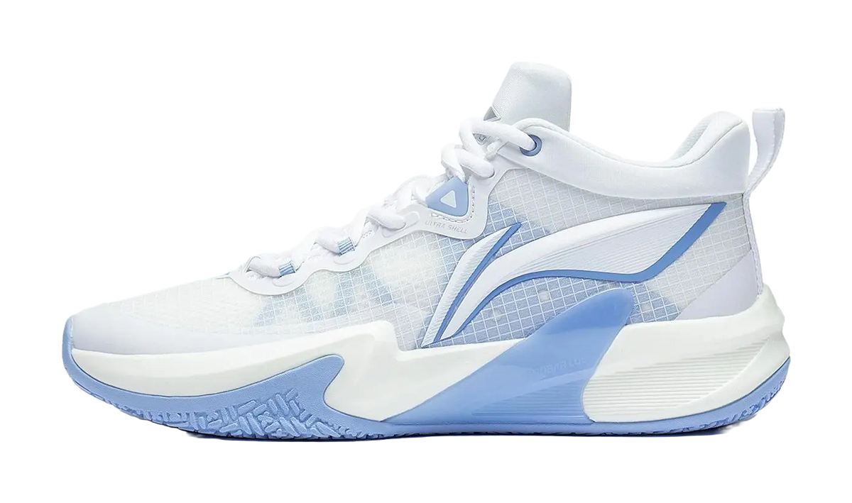 Li Ning Light Speed - White Blue Basketball Shoes for Men 