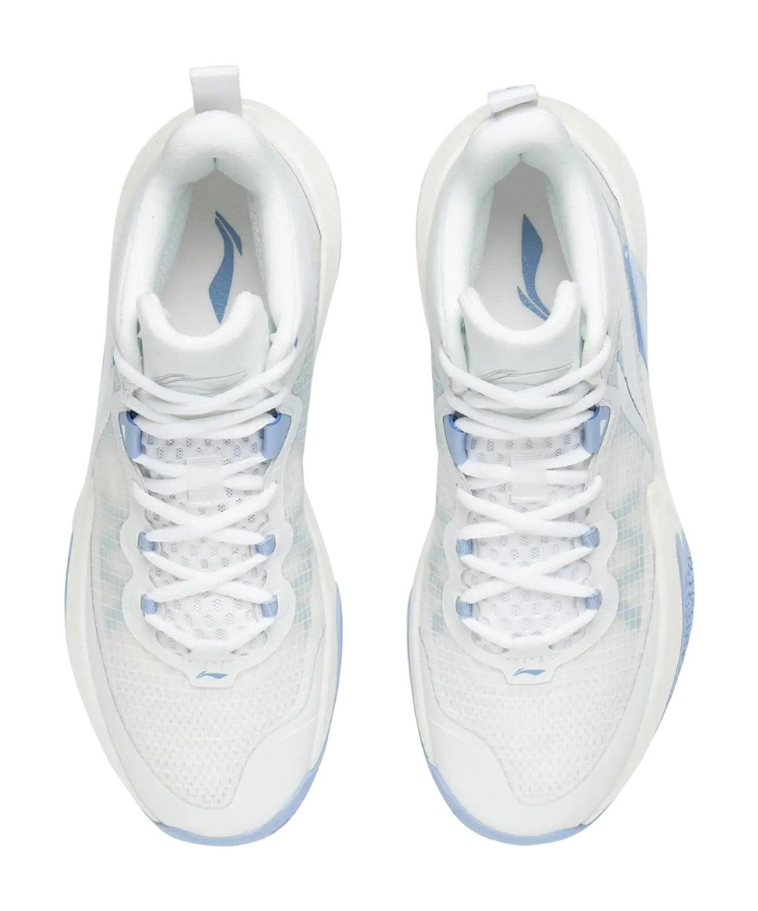 Li Ning Light Speed - White Blue Basketball Shoes for Men 