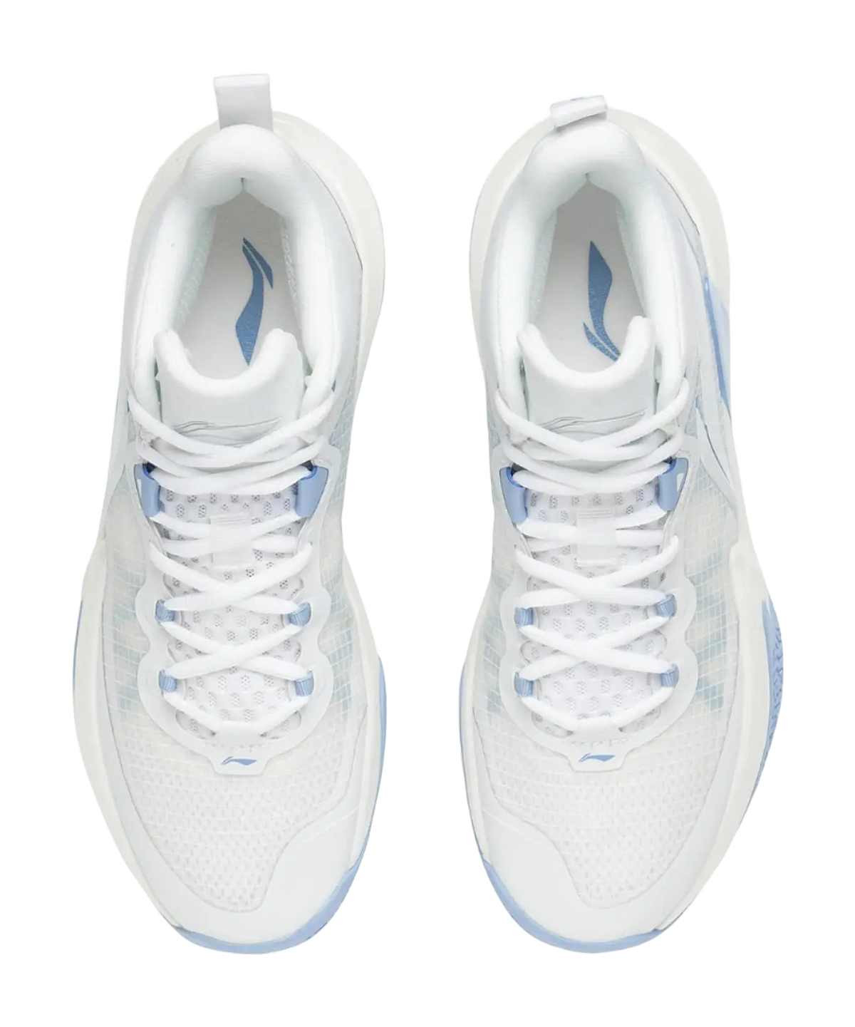 Li Ning Light Speed - White Blue Basketball Shoes for Men 