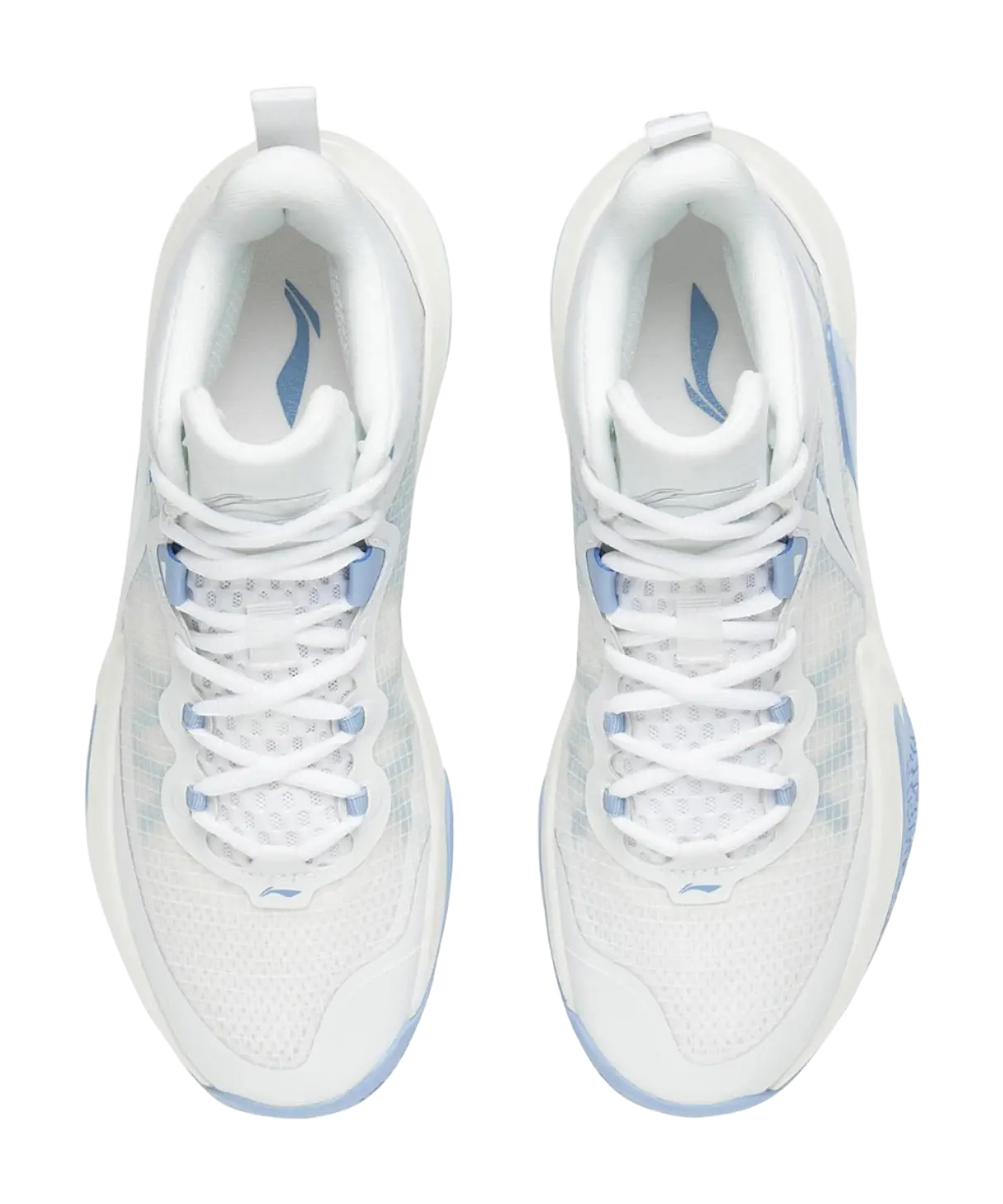Li Ning Light Speed - White Blue Basketball Shoes for Men 