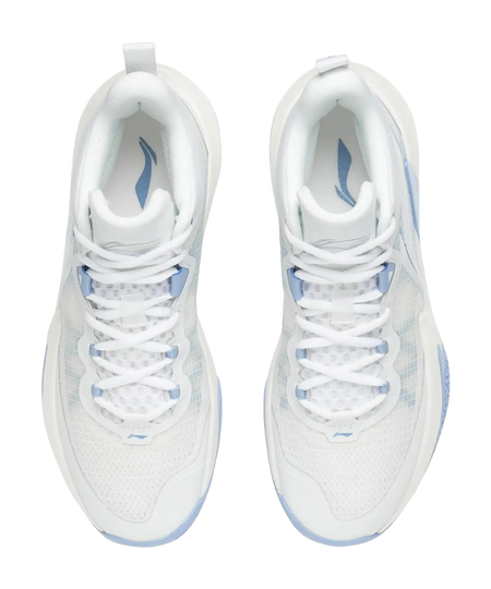 Li Ning Light Speed - White Blue Basketball Shoes for Men 