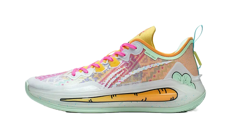 Li Ning Liren 3 V2 Basketball Shoes Mens Low top White/Orange/Green  vjsneaker.com