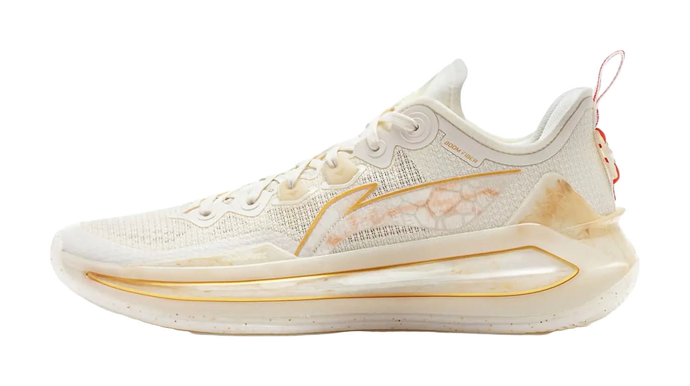 Li Ning Liren 3 V2 Basketball Shoes Unisex Low top Yellow/White  vjsneaker.com