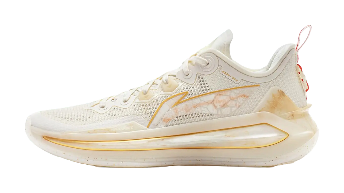 Li Ning Liren 3 V2 Basketball Shoes Unisex Low top Yellow/White  vjsneaker.com