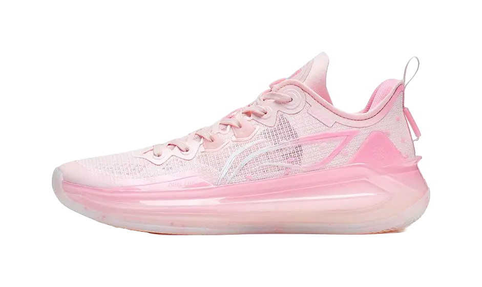 Li Ning Liren 3 V2 Peach Blossom Wine Abrasion Resistant Breathable Low top Basketball Shoes Mens New Light Pink  vjsneaker.com