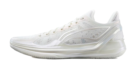 Li-Ning Liren 4 V2 Low "White Pearl" ABAU037-7 - Basketball Shoes Men White Silver