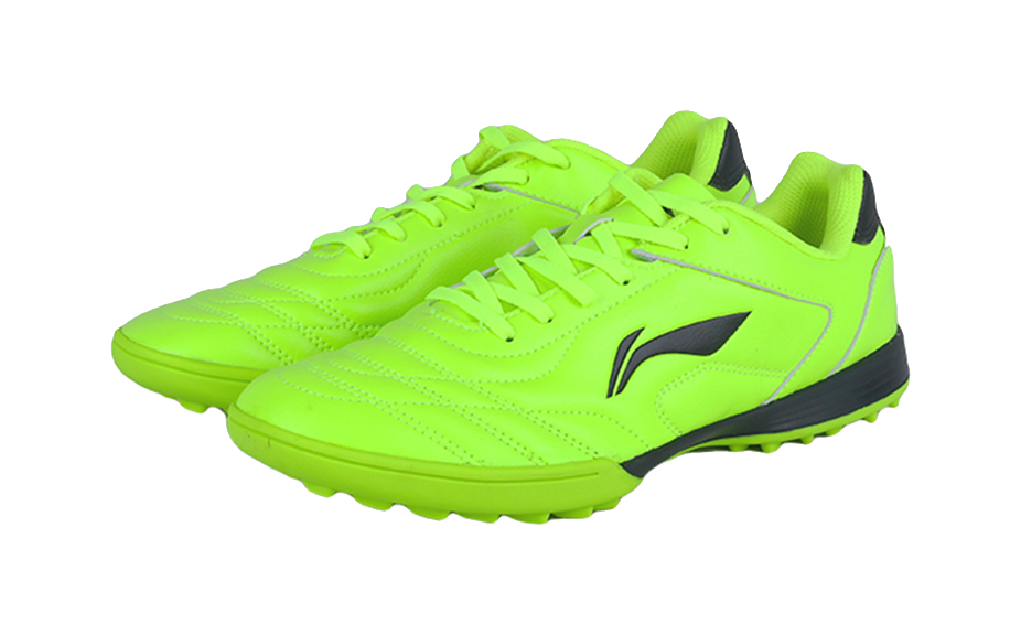 Li Ning Men's Low-Top Soccer Cleats in Neon Green Black 