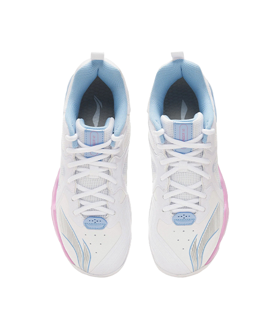 Li Ning Ranger6 LITE Low-Top Badminton Shoes - Shock Absorption Slip & Abrasion Resistant Unisex Standard White 