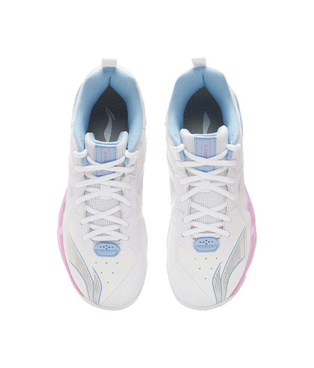 Li Ning Ranger6 LITE Low-Top Badminton Shoes - Shock Absorption Slip & Abrasion Resistant Unisex Standard White 