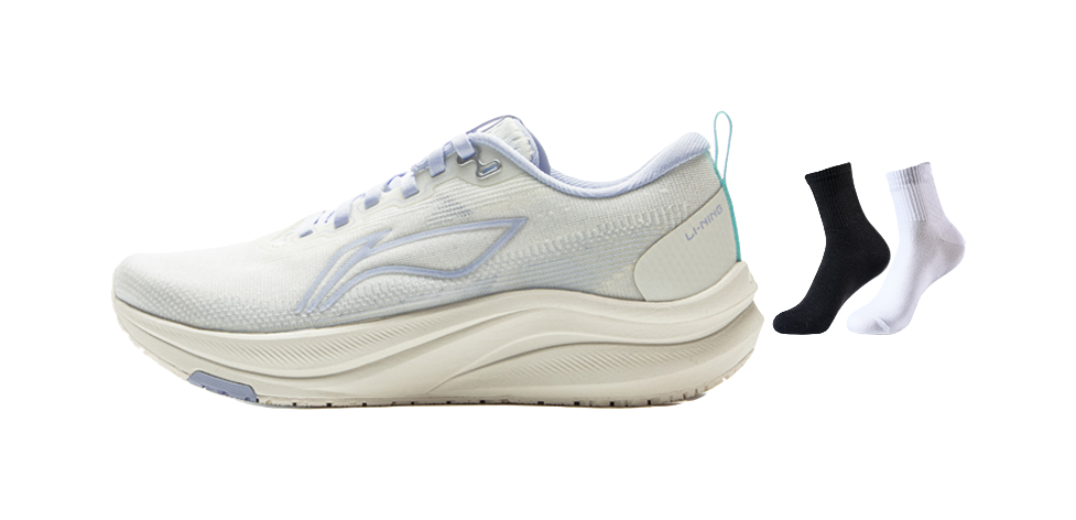 Li Ning Red Rabbit 8 - Women's Low-Cut Running Shoes for Physical Test & Marathon Training with Professional Cushioning for Women in Blue 