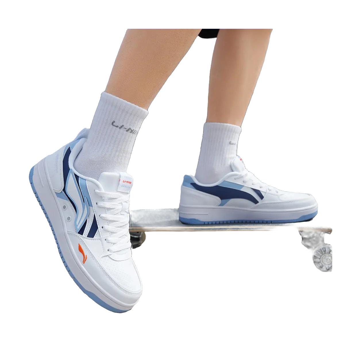 Li Ning Sea And Sichuan Slip Resistant Cushioning Abrasion Resistant Lightweight Low top Skateboard Shoes Mens  vjsneaker.com