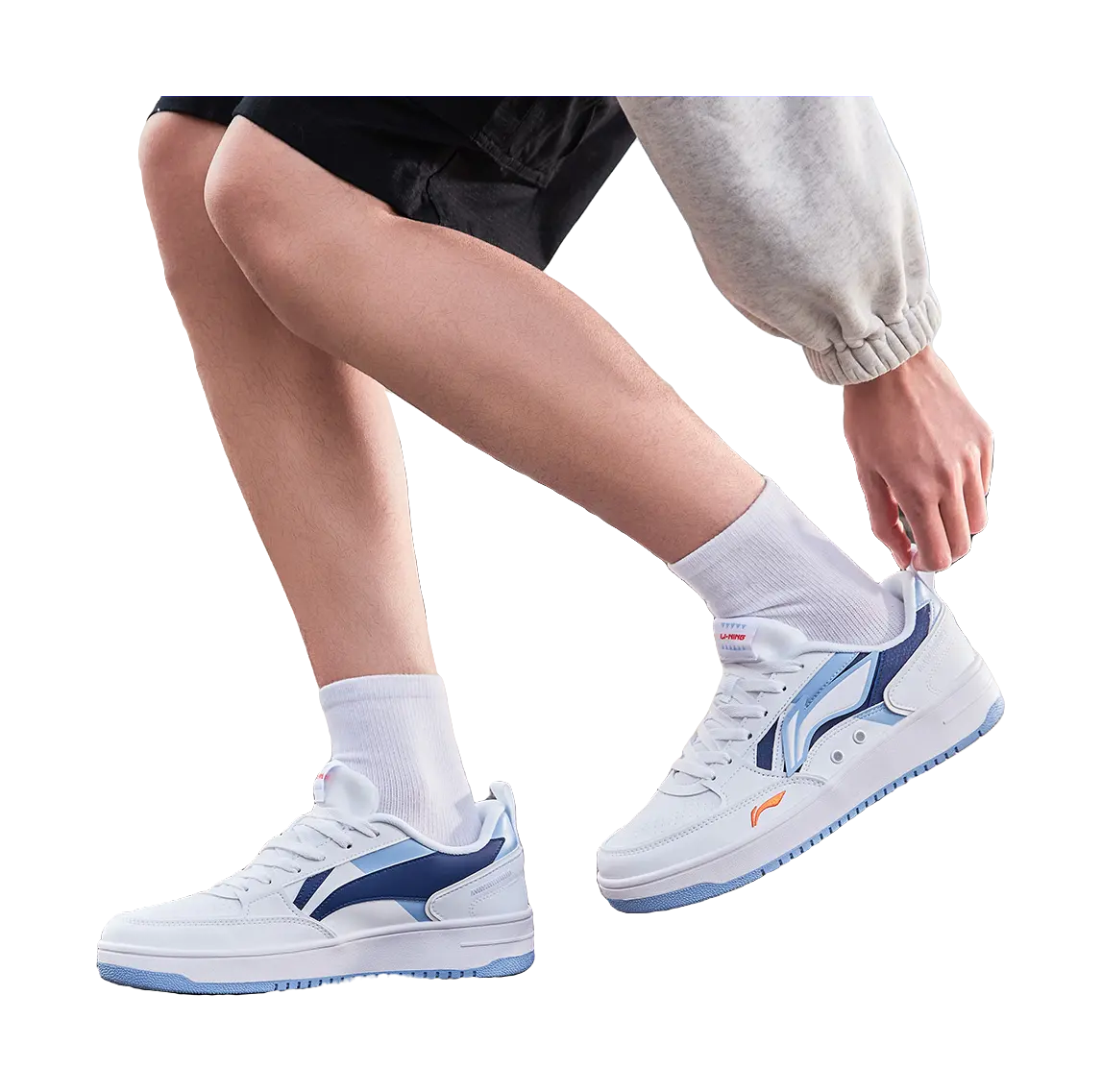 Li Ning Sea And Sichuan Slip Resistant Cushioning Abrasion Resistant Lightweight Low top Skateboard Shoes Mens  vjsneaker.com