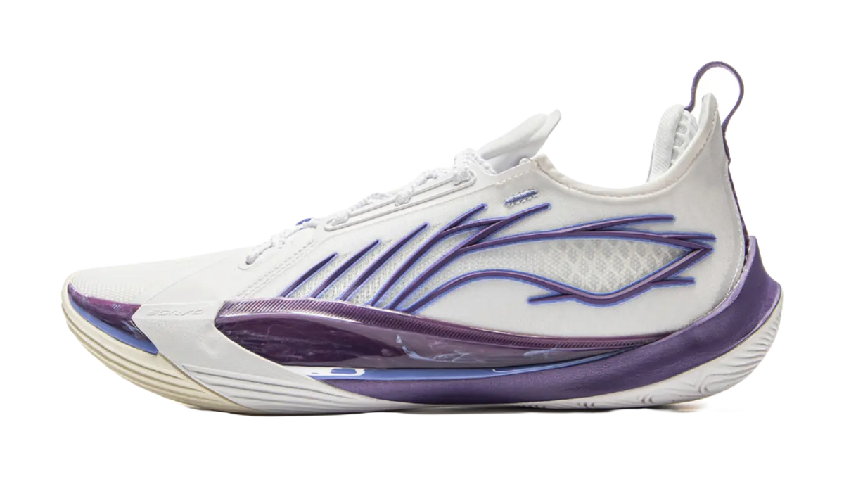 Li Ning Sonic 13 - White Purple Basketball Shoes for Men 