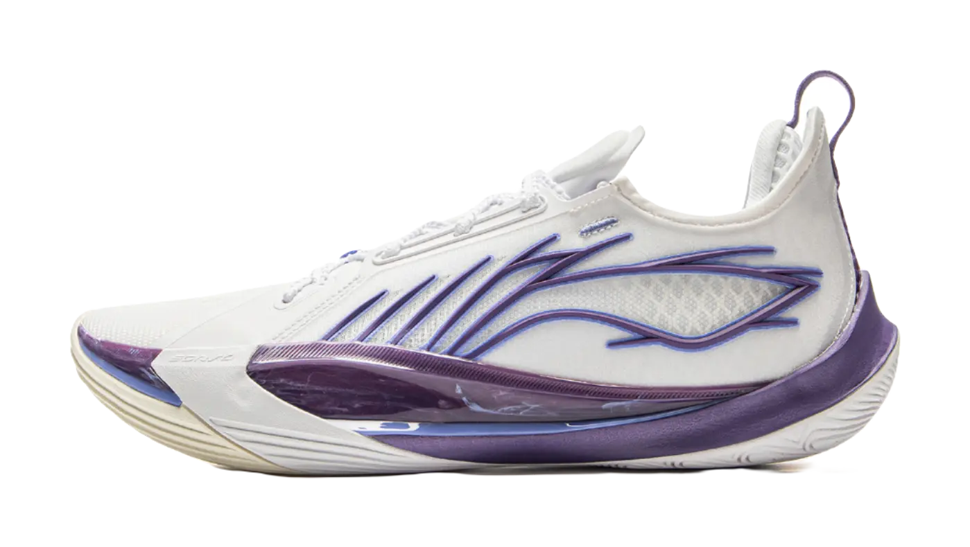 Li Ning Sonic 13 - White Purple Basketball Shoes for Men 
