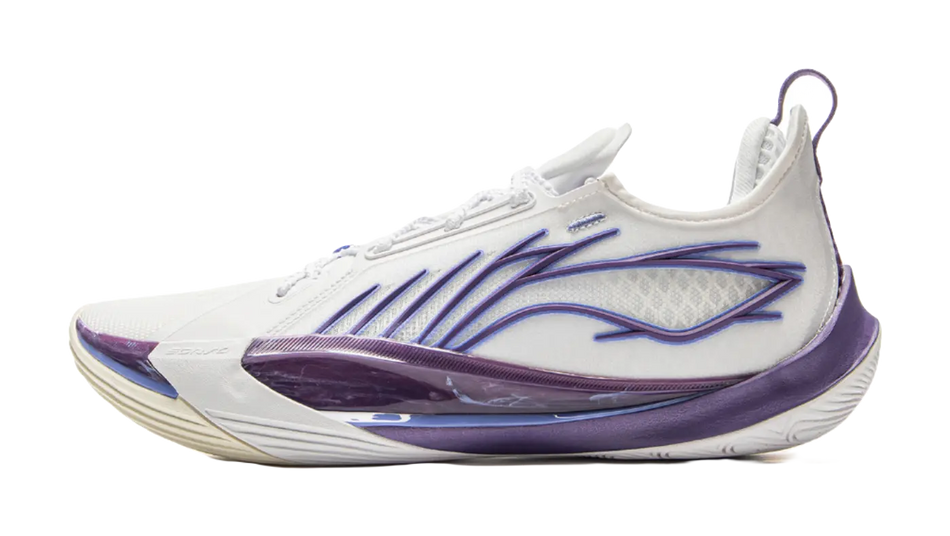 Li Ning Sonic 13 - White Purple Basketball Shoes for Men 