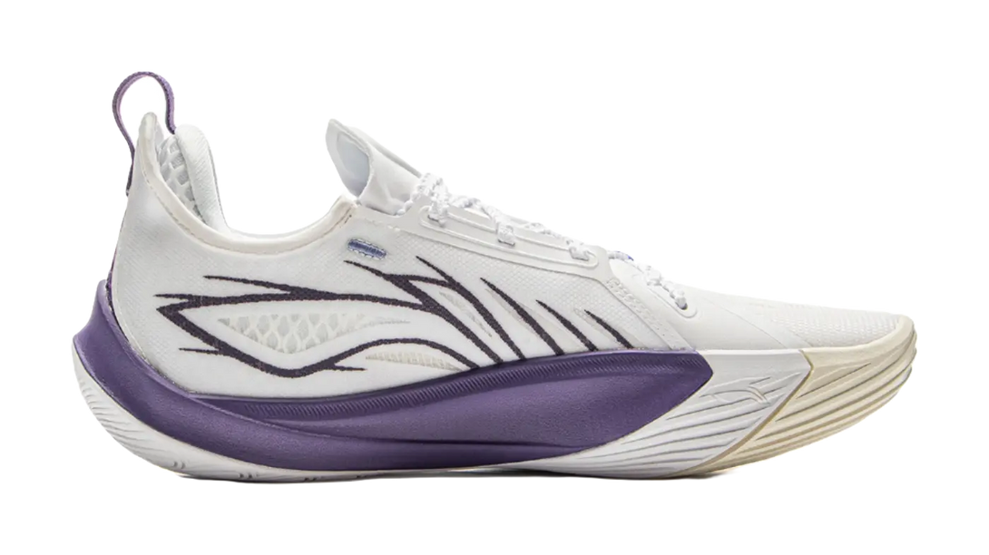Li Ning Sonic 13 - White Purple Basketball Shoes for Men 
