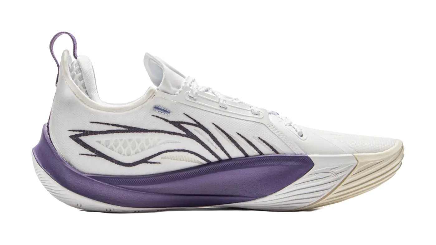 Li Ning Sonic 13 - White Purple Basketball Shoes for Men 
