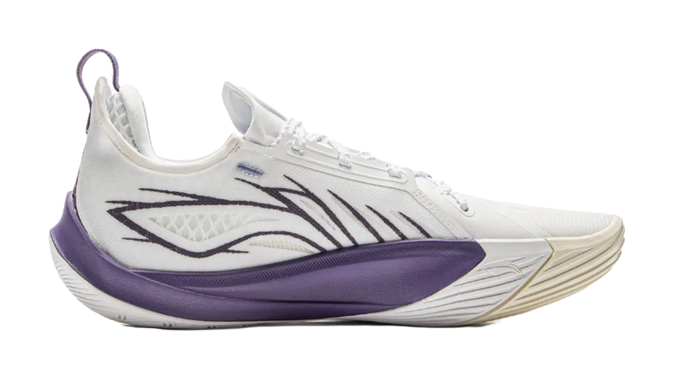 Li Ning Sonic 13 - White Purple Basketball Shoes for Men 
