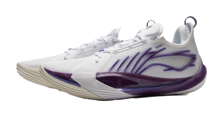 Li Ning Sonic 13 - White Purple Basketball Shoes for Men 