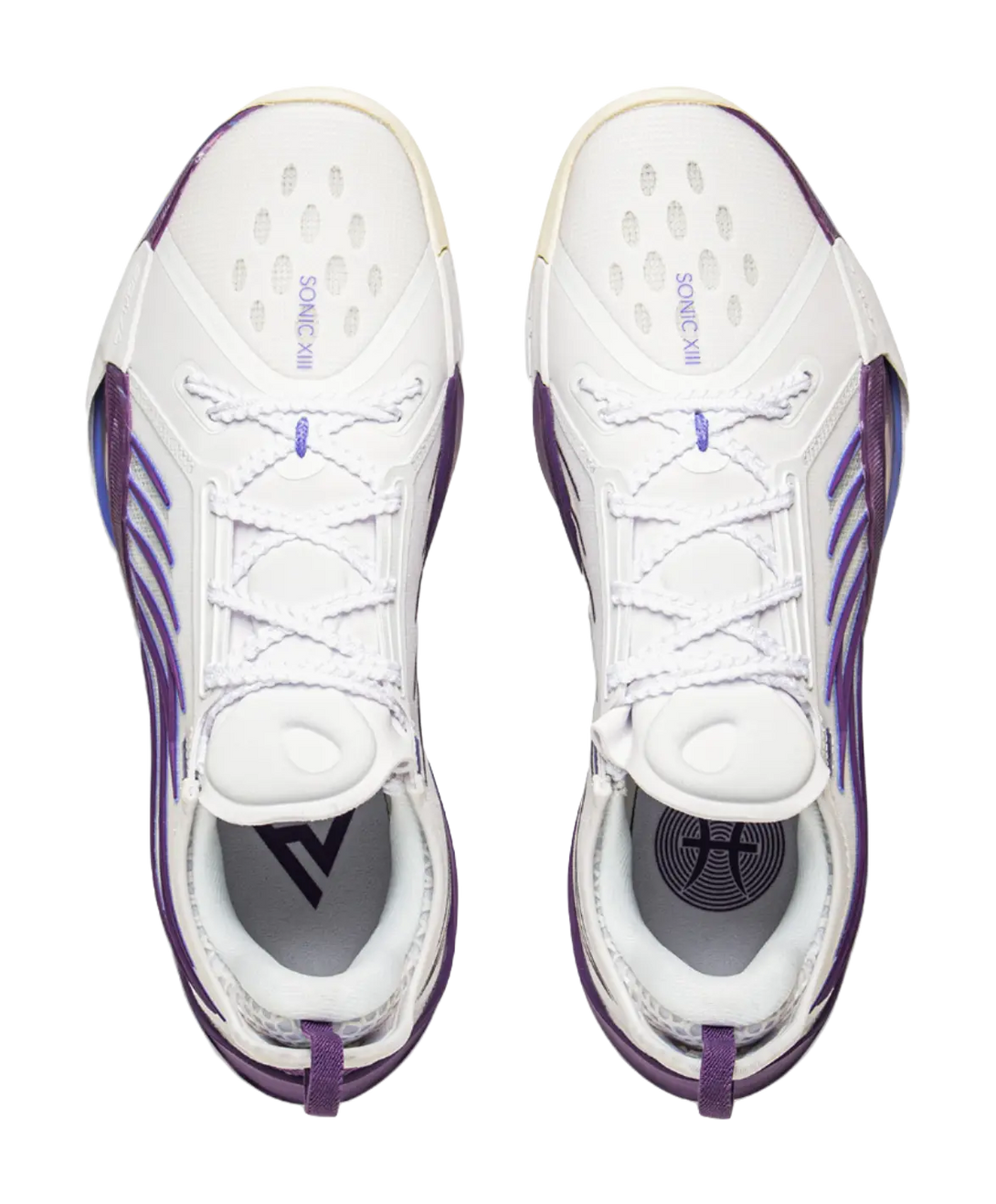 Li Ning Sonic 13 - White Purple Basketball Shoes for Men 