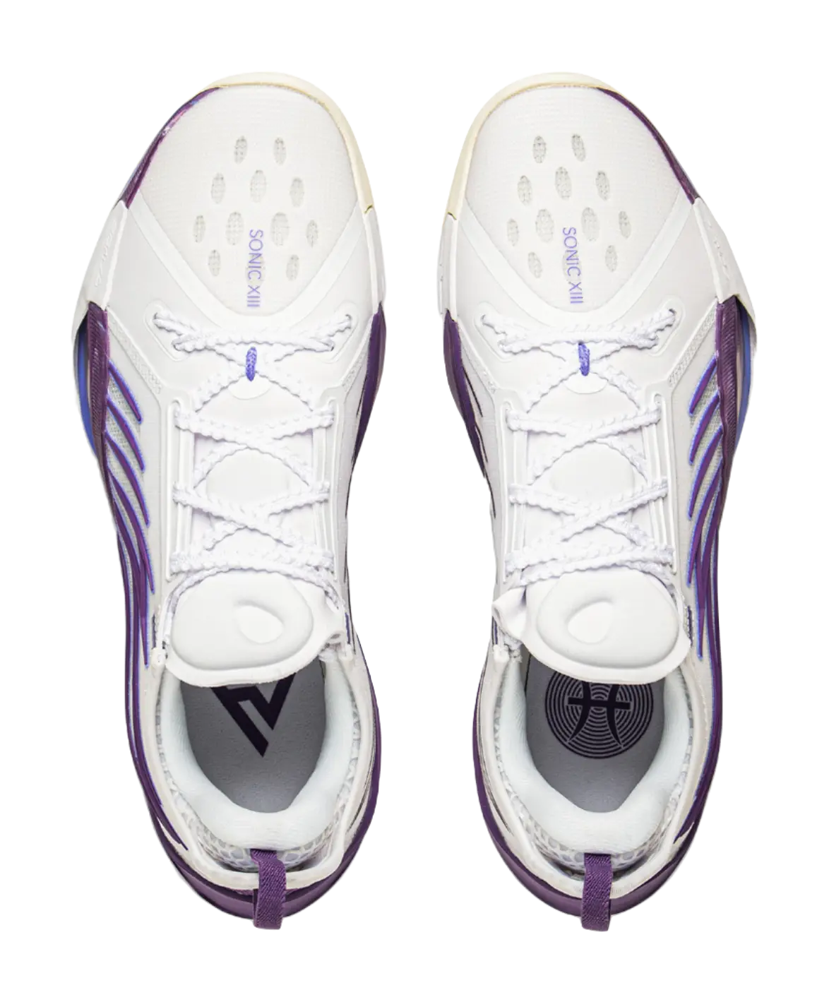 Li Ning Sonic 13 - White Purple Basketball Shoes for Men 